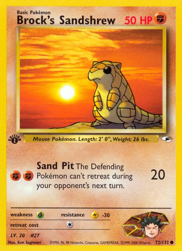 Brock's Sandshrew [1st Edition] #72