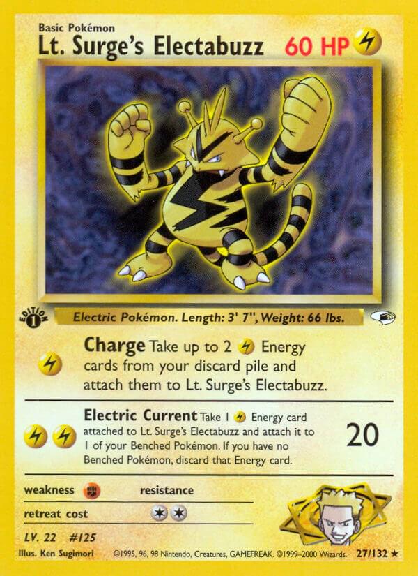 Lt. Surge's Electabuzz [1st Edition] #27