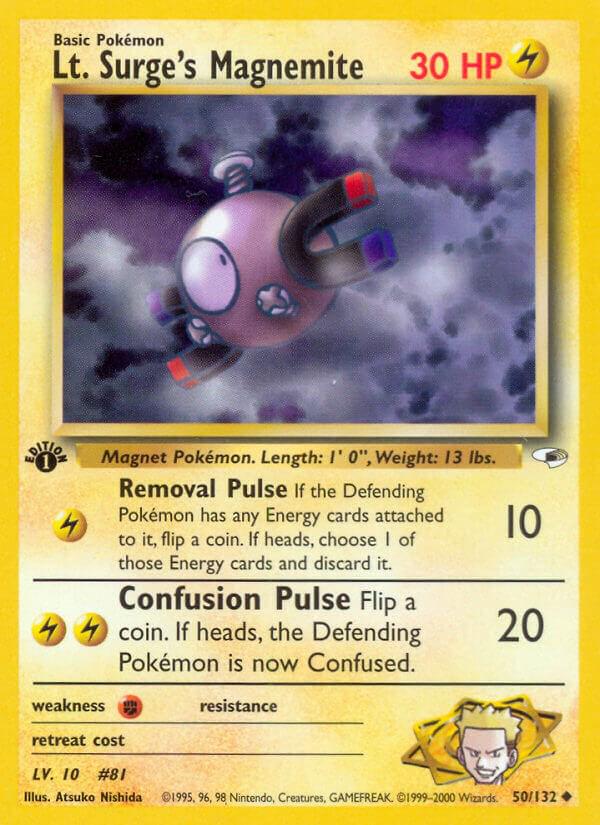 Lt. Surge's Magnemite [1st Edition] #50