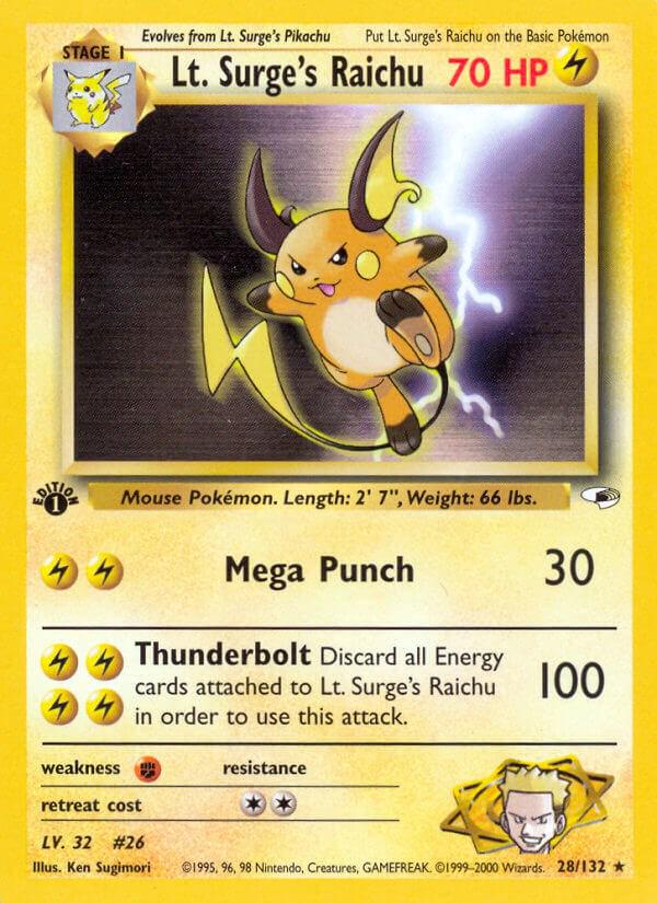 Lt. Surge's Raichu [1st Edition] #28