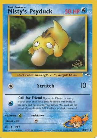 Misty's Psyduck [W Stamp] #54