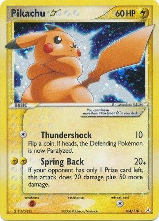 Pikachu [Gold Star] #104