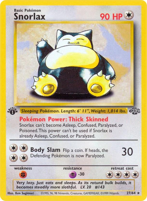 Snorlax [1st Edition] #27