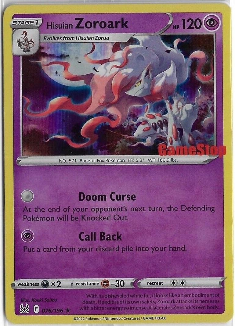 Hisuian Zoroark [Gamestop] #76