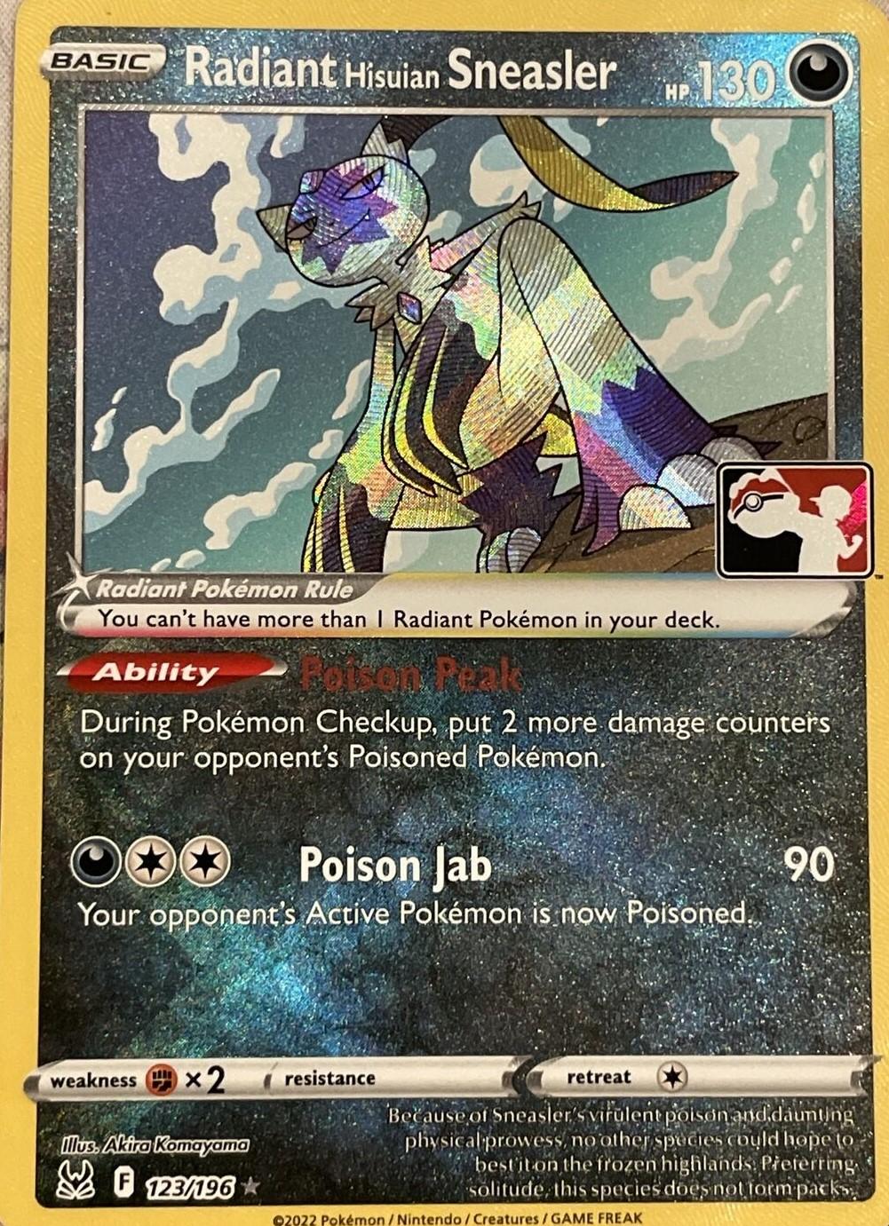 Radiant Hisuian Sneasler [Prize Pack] #123