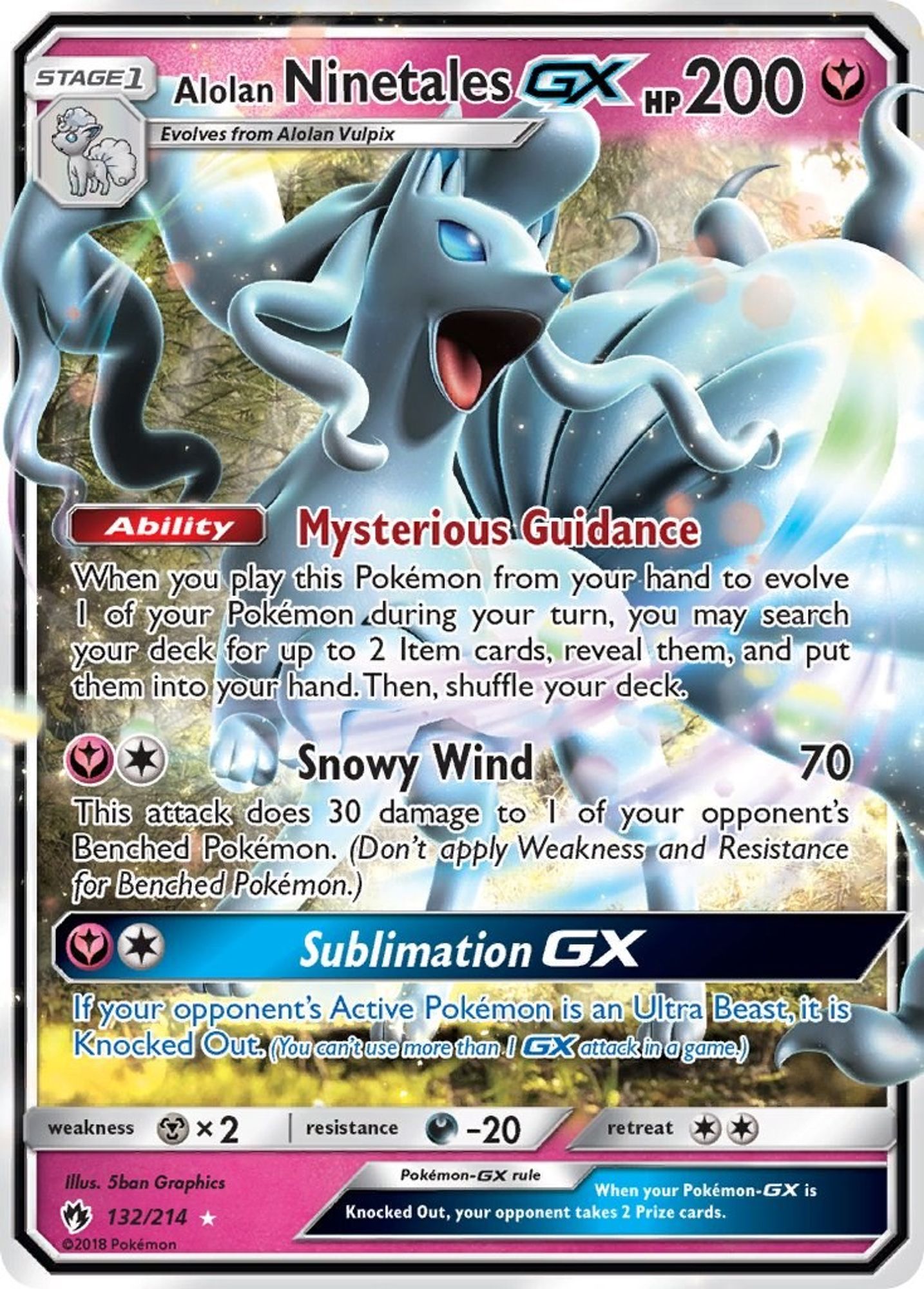 Alolan Ninetales GX #132