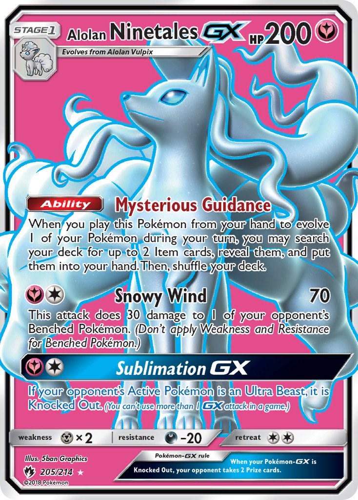 Alolan Ninetales GX #205
