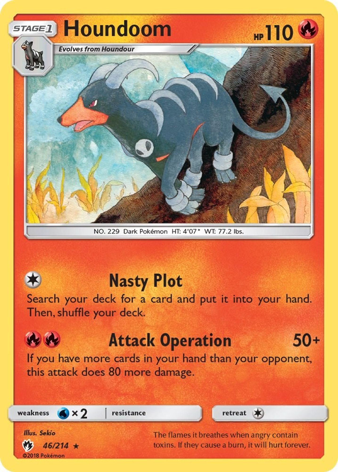 Houndoom [Reverse Holo] #46