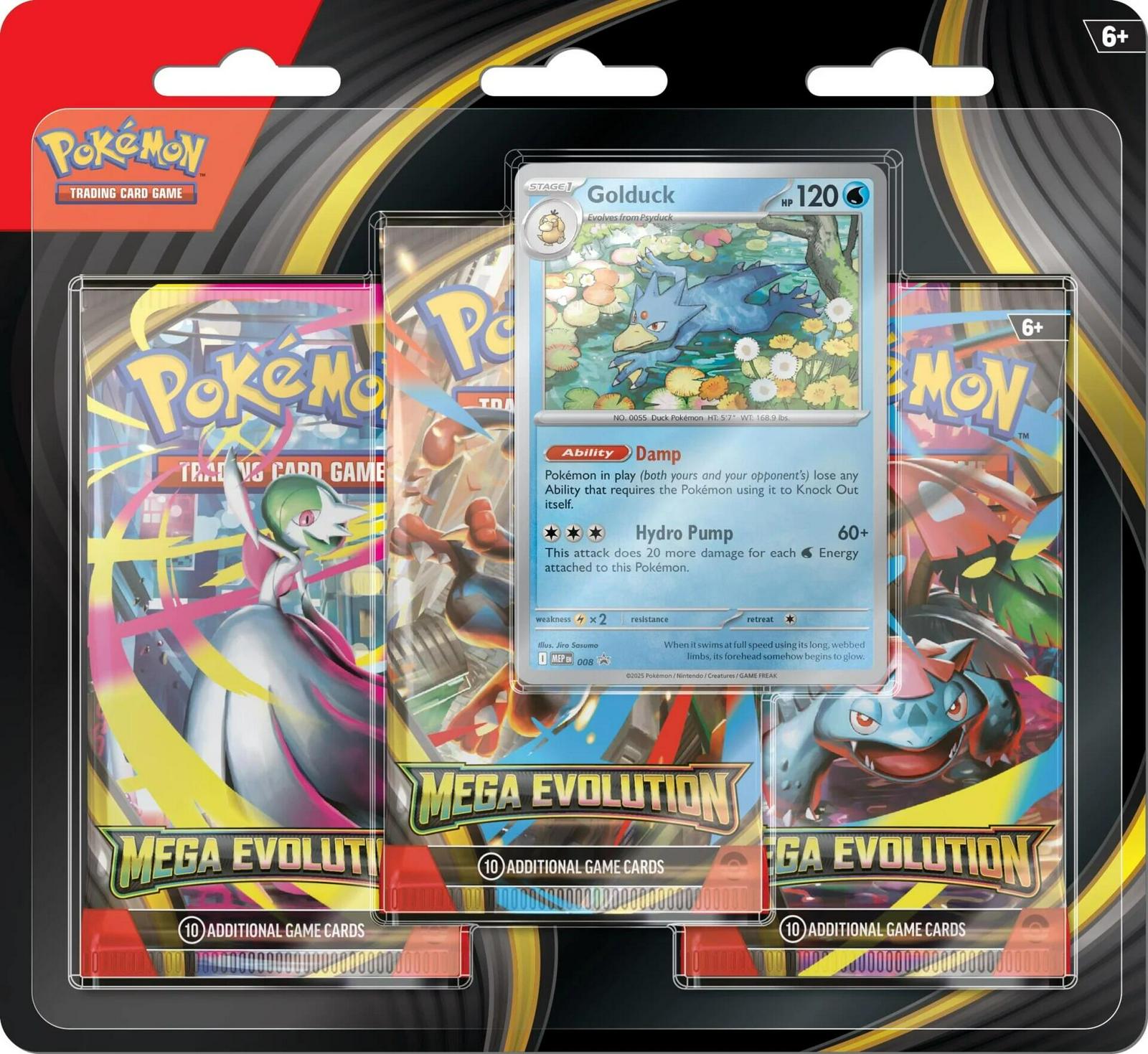 3 Pack Blister: Golduck