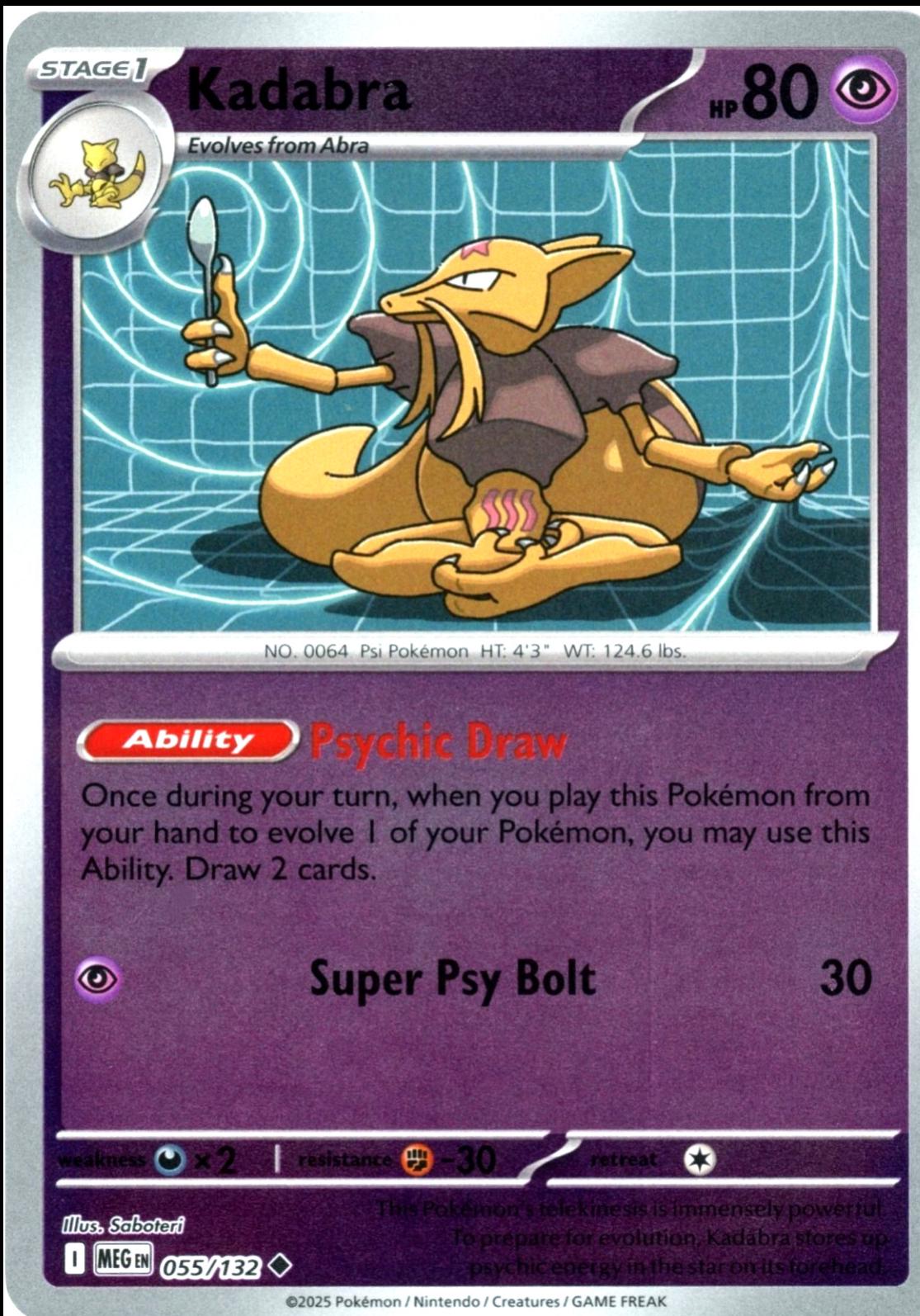 Kadabra [Reverse Holo] #55