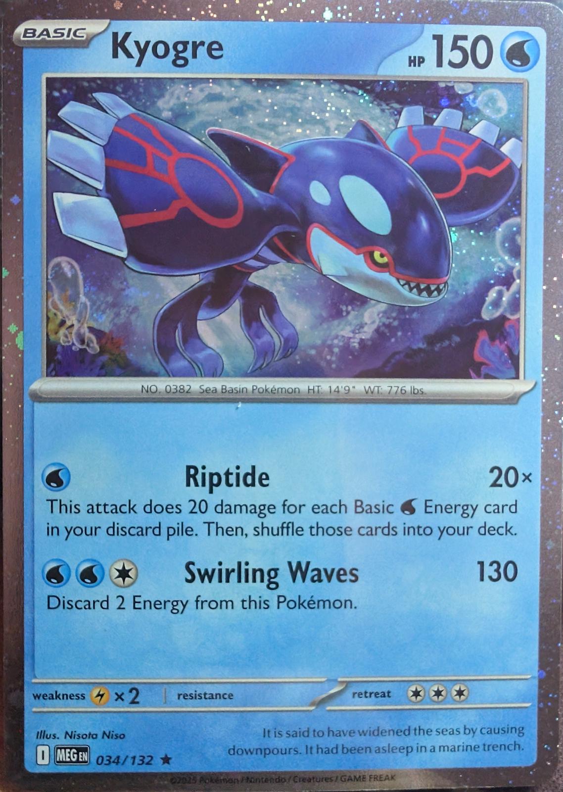 Kyogre [Cosmos Holo] #34