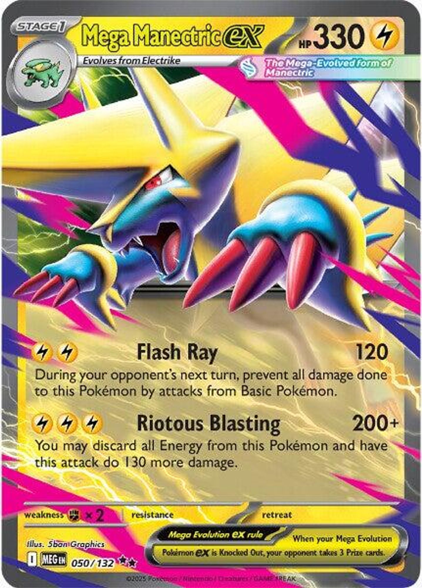 Mega Manectric ex #50