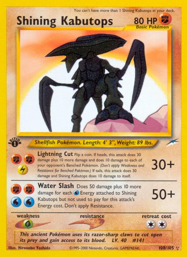 Shining Kabutops [1st Edition] #108