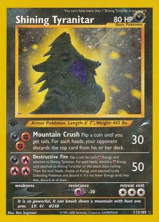 Shining Tyranitar [1st Edition] #113