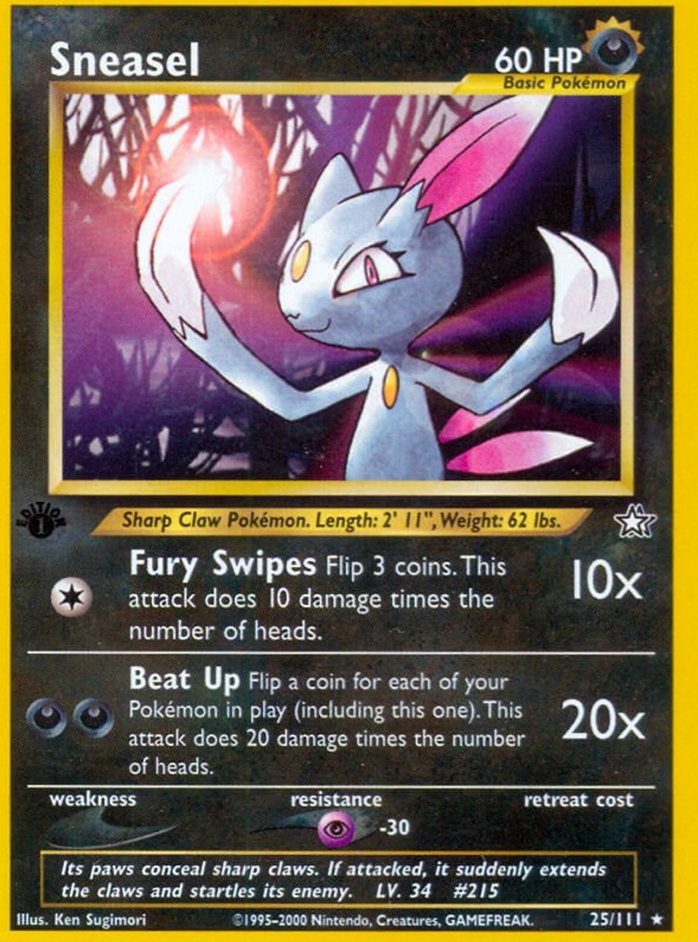 Sneasel [1st Edition] #25