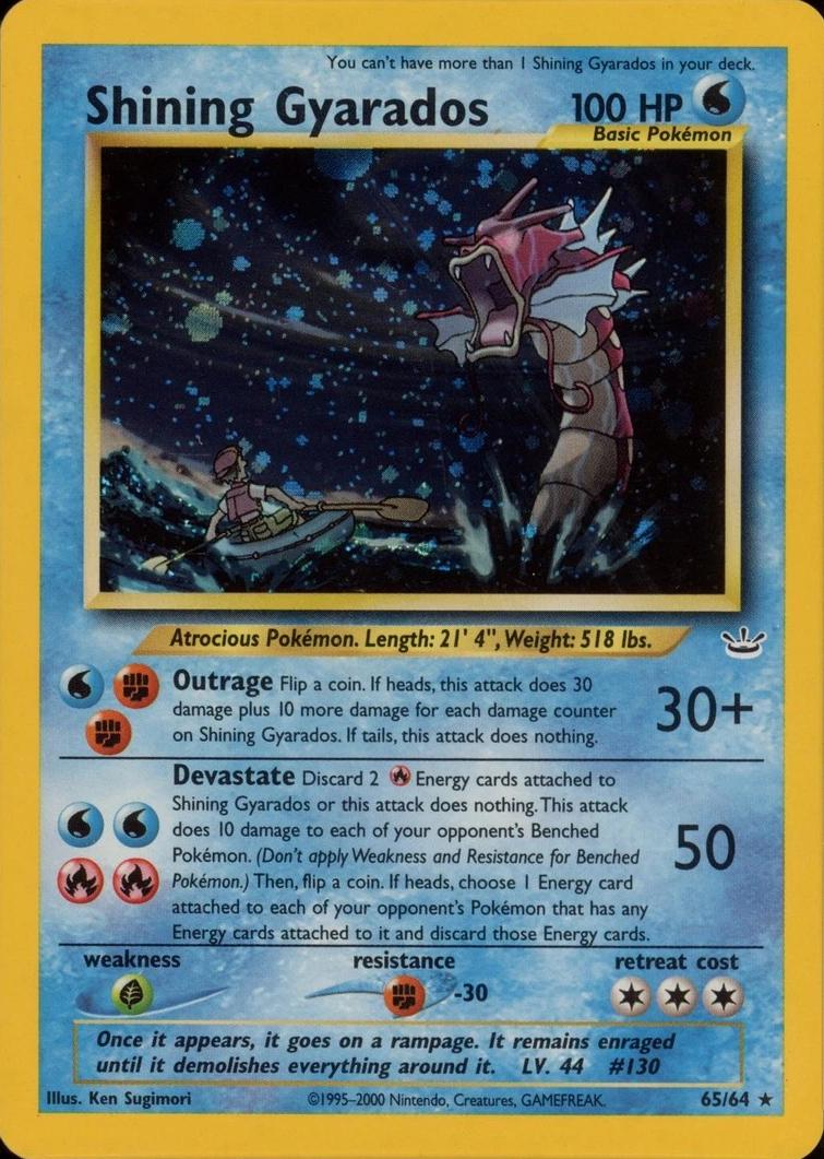 Shining Gyarados [Double Holo Error] #65