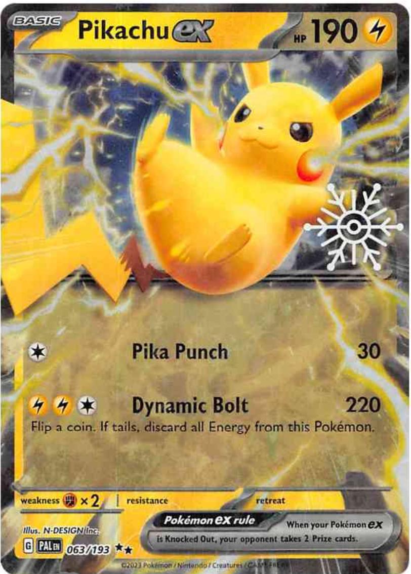Pikachu Ex [Snowflake Stamp] #63