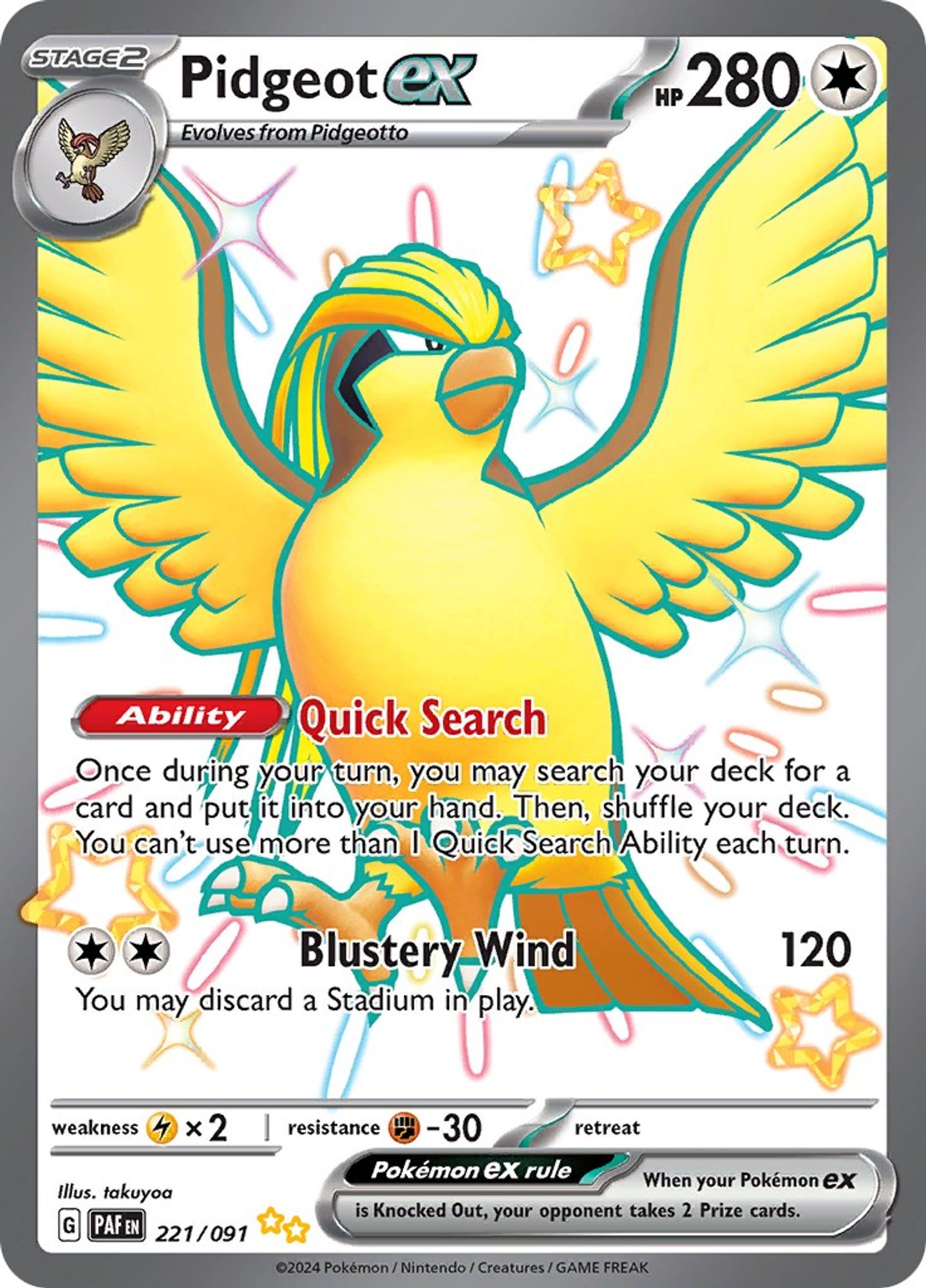 Pidgeot ex #221