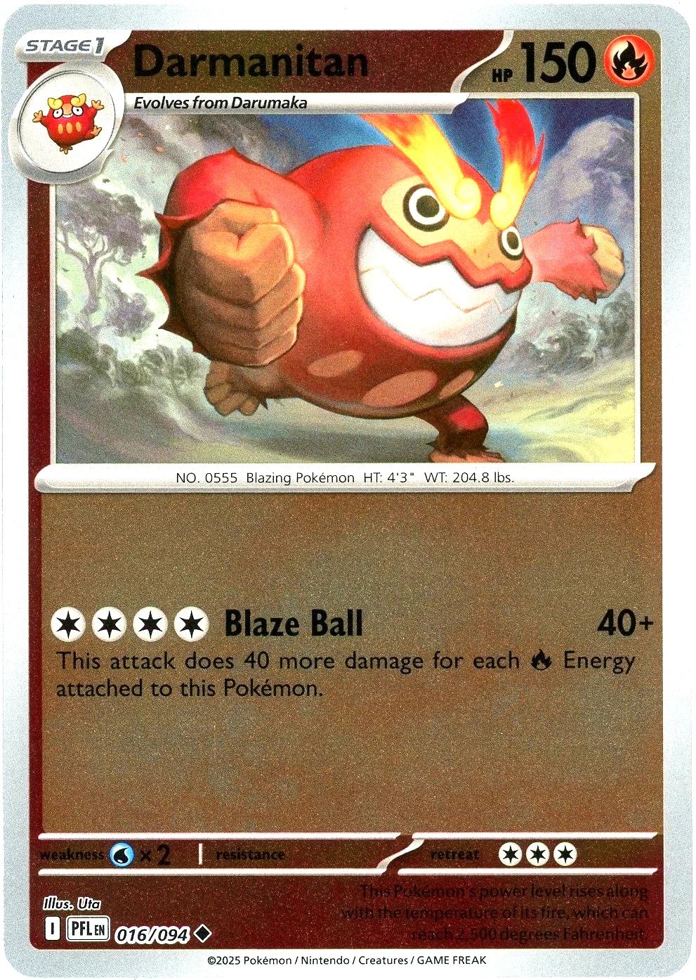 Darmanitan [Reverse Holo] #16
