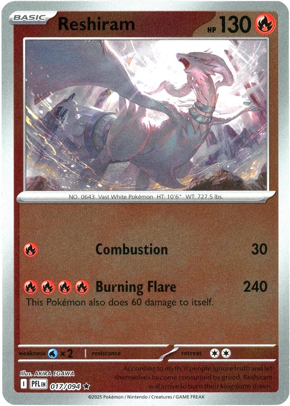 Reshiram [Reverse Holo] #17