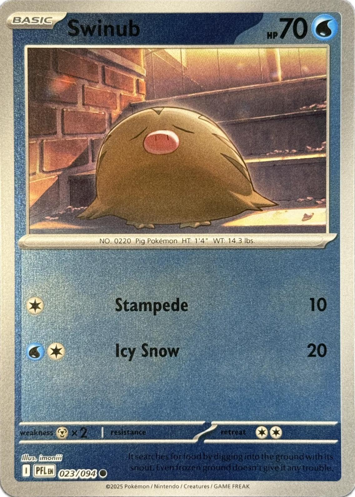 Swinub [Reverse Holo] #23