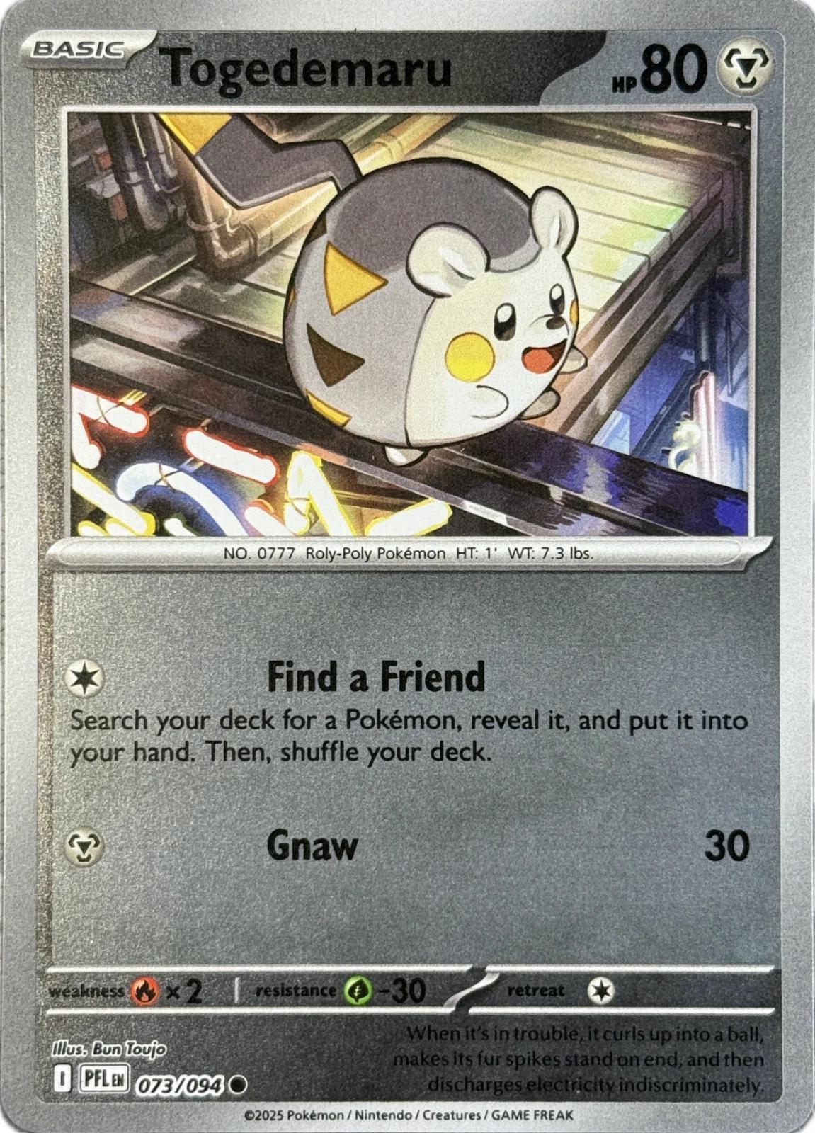 Togedemaru [Reverse Holo] #73