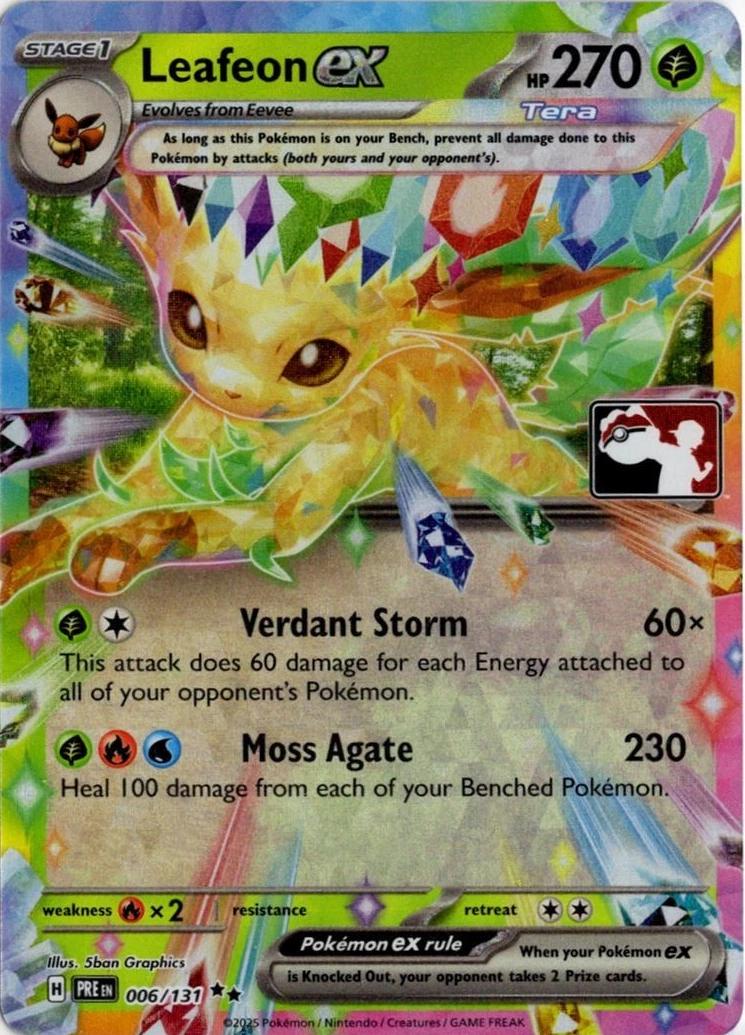 Leafeon Ex [Prize Pack Series 7] #6