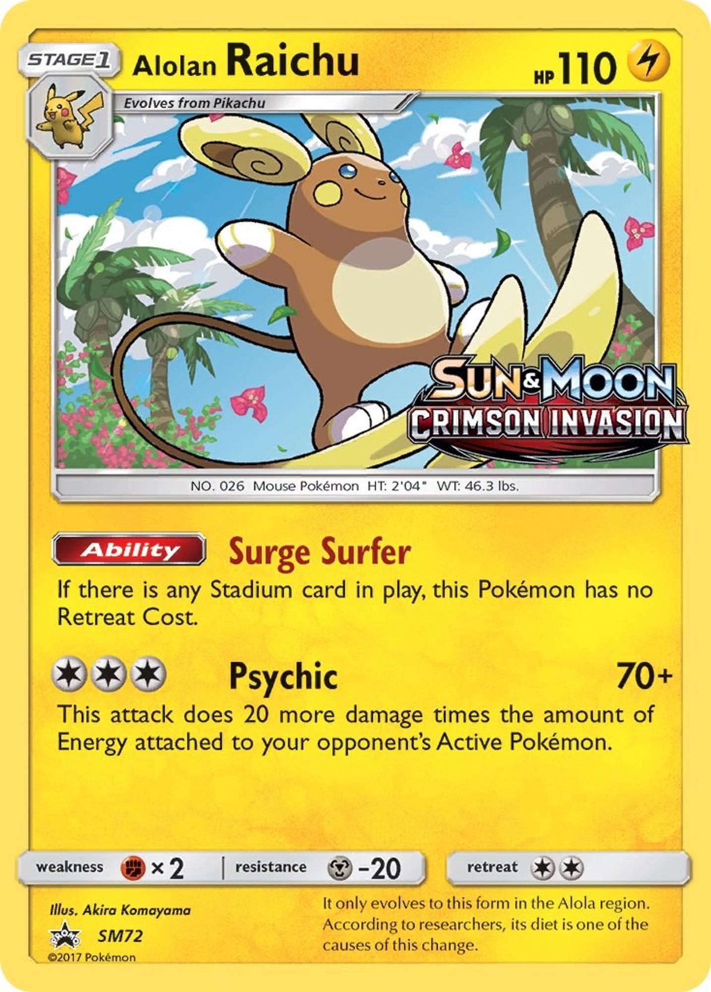 Alolan Raichu #SM72