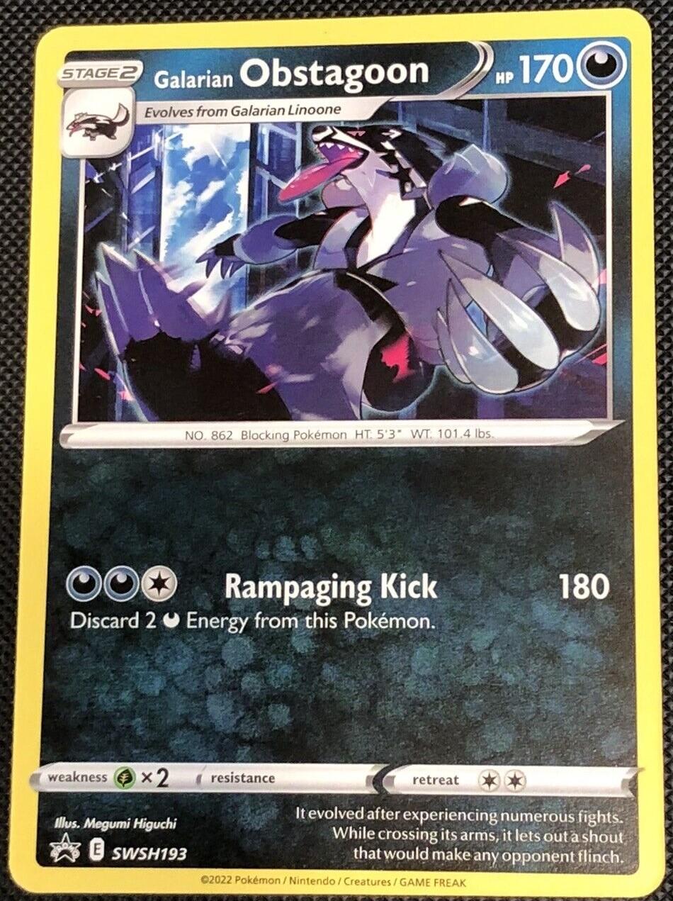 Galarian Obstagoon [No Eevee Stamp] #SWSH193