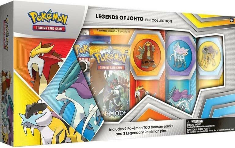 Legends Of Johto Pin Collection