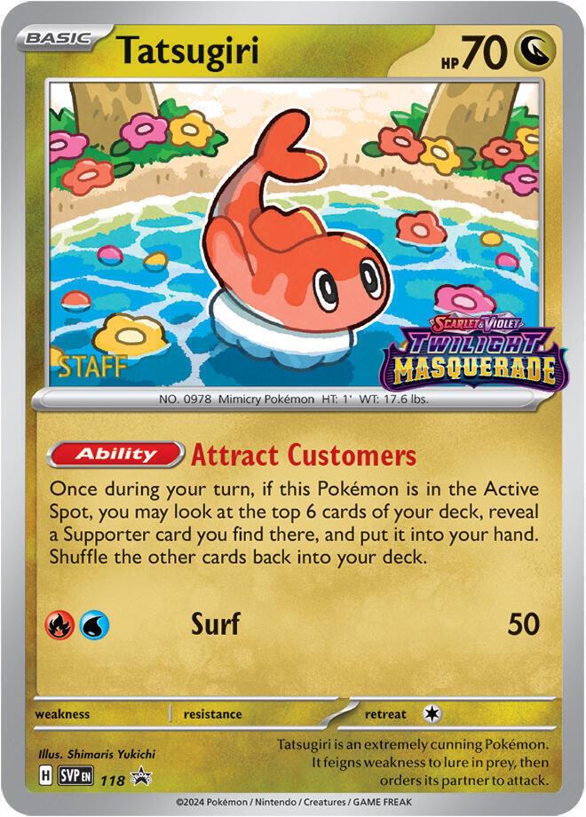 Tatsugiri [Prerelease Staff] #118