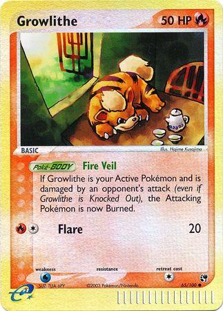 Growlithe [Reverse Holo] #65