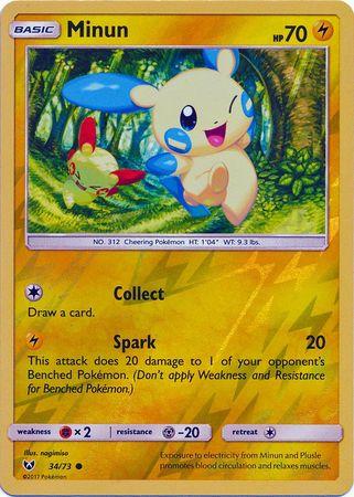 Minun [Reverse Holo] #34