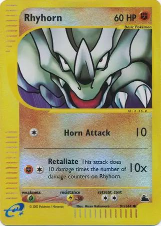 Rhyhorn [Reverse Holo] #91