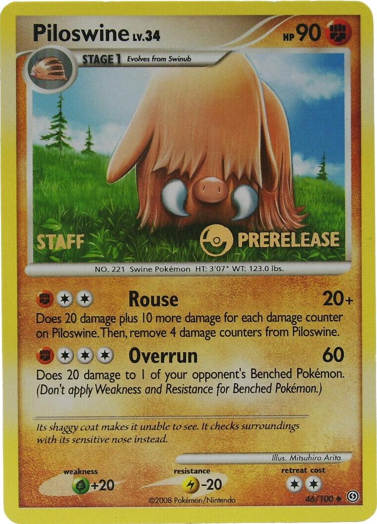 Piloswine [Prerelease Staff] #46