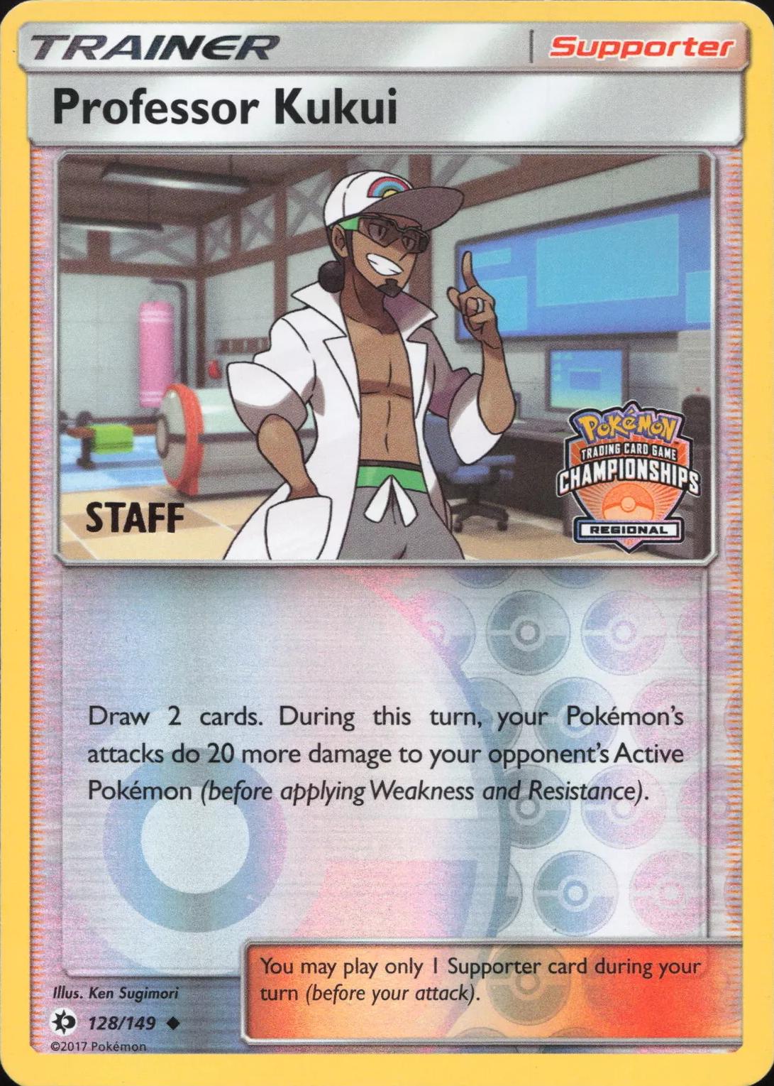 Professor Kukui [Regional Championship Staff] #128