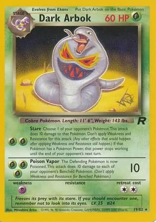 Dark Arbok [W Stamp] #19