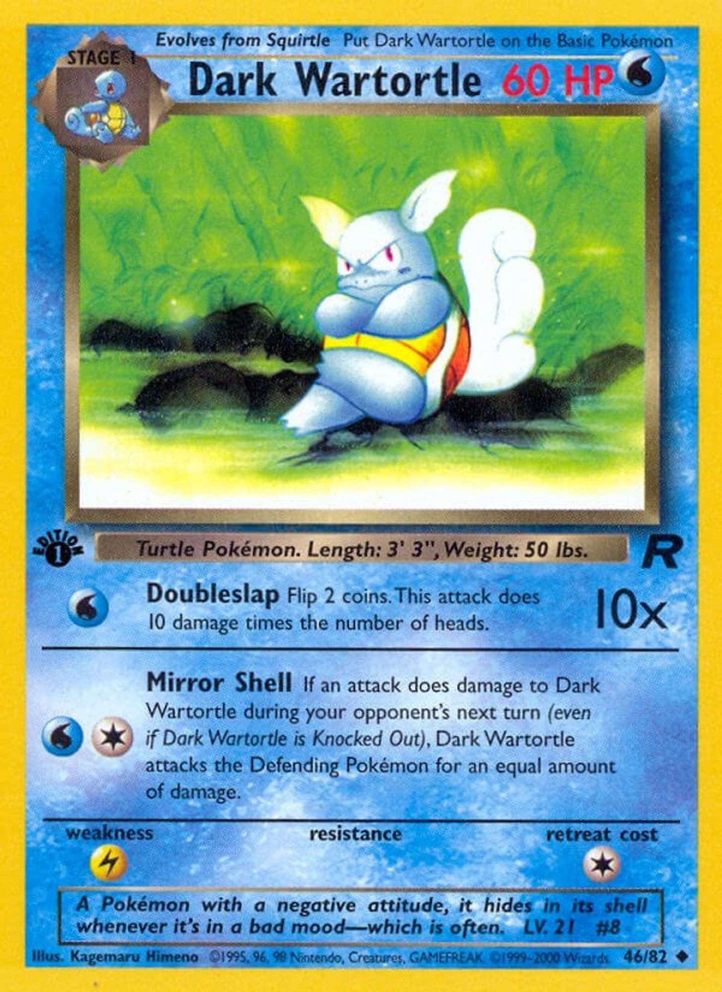 Dark Wartortle [1st Edition] #46