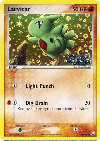 Larvitar [Reverse Holo] #63