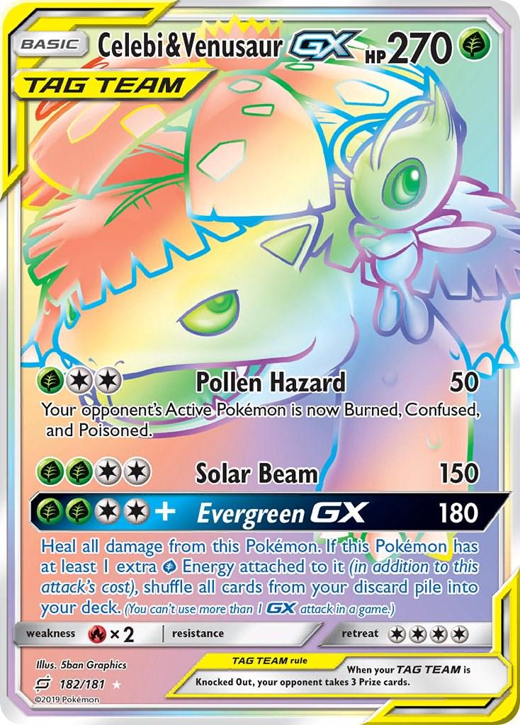 Celebi & Venusaur GX #182