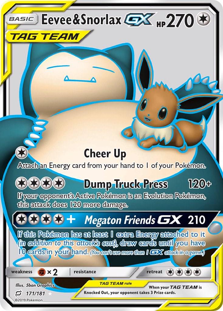 Eevee & Snorlax GX #171