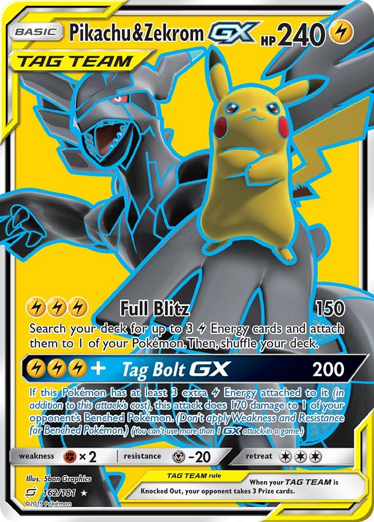 Pikachu & Zekrom GX #162