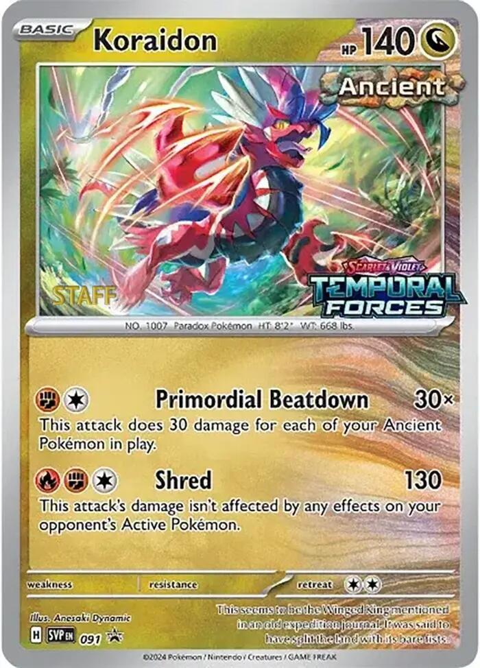 Koraidon [Prerelease Staff] #119