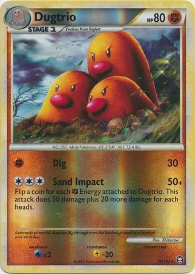 Dugtrio [Reverse Holo] #19