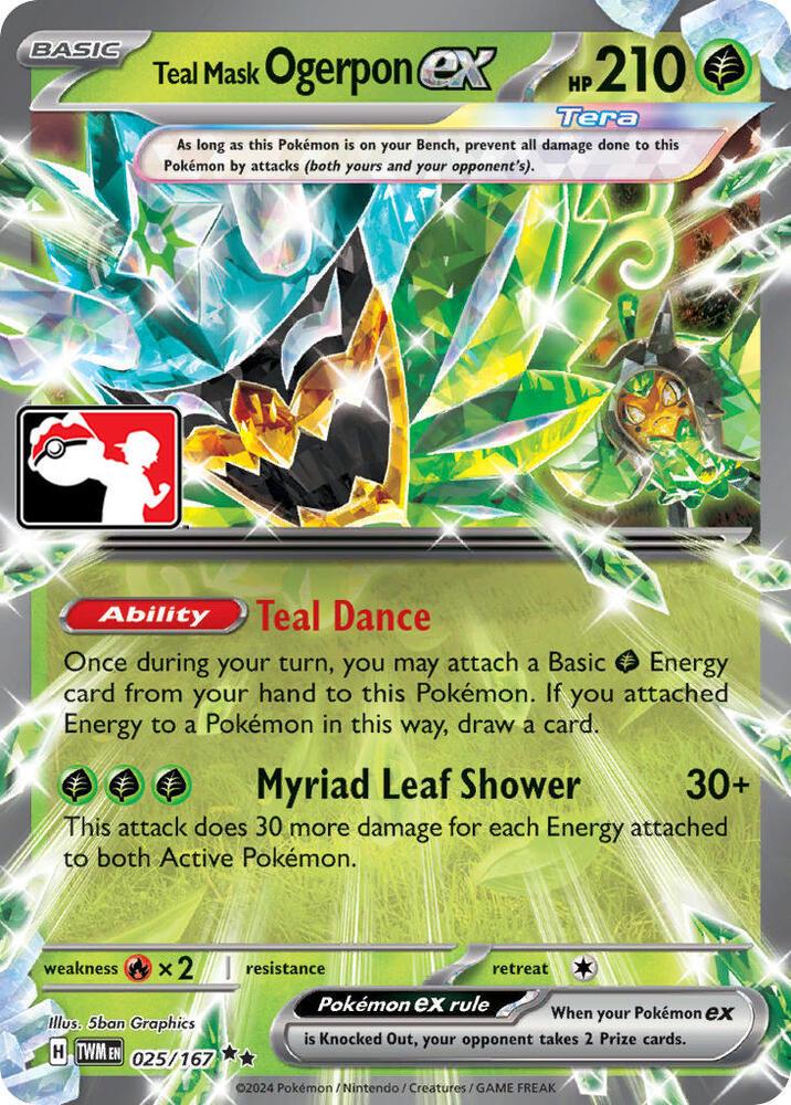 Teal Mask Ogerpon Ex [Prize Pack] #25