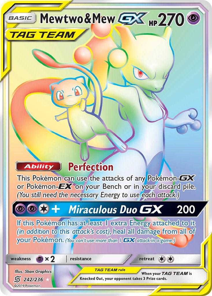 Mewtwo & Mew GX #242