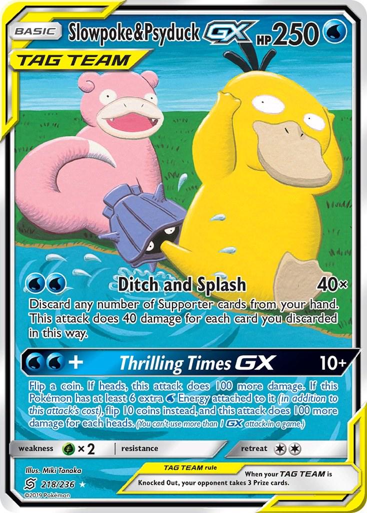 Psyduck & Slowpoke GX #218