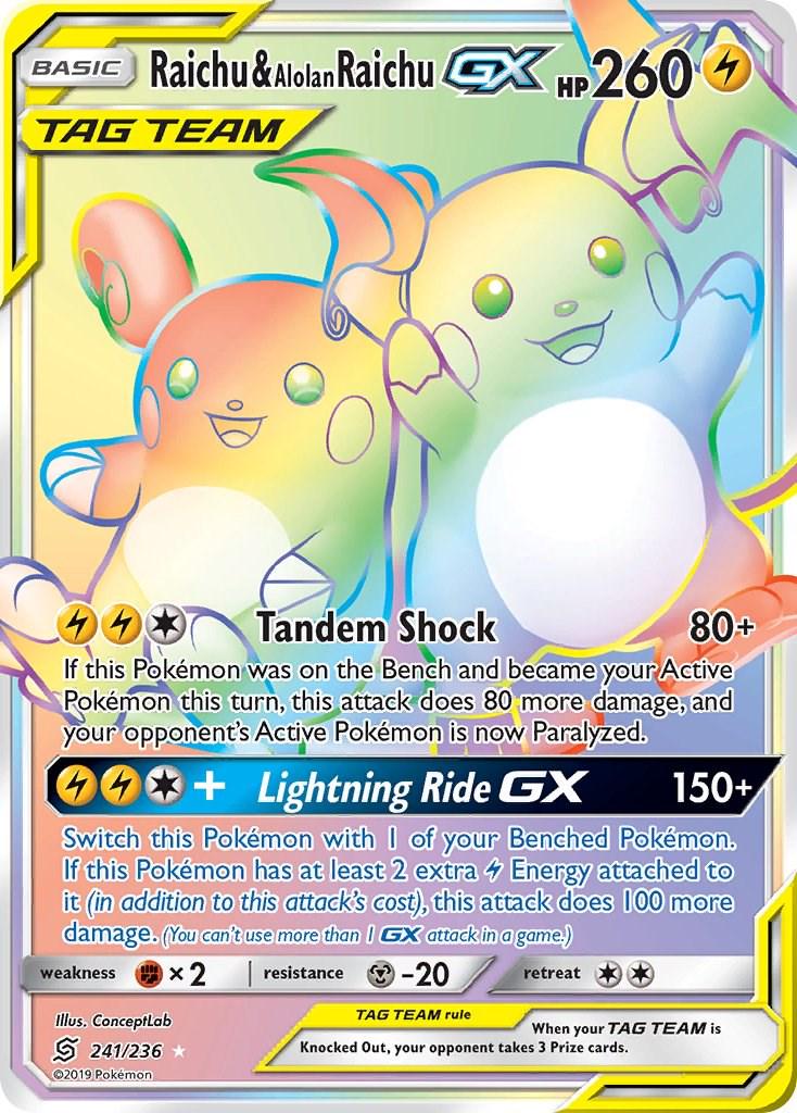 Raichu & Alolan Raichu GX #241
