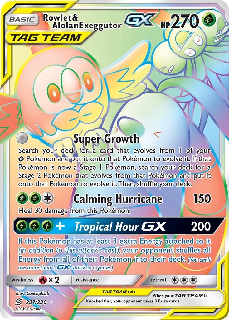 Rowlet & Alolan Exeggutor GX #237