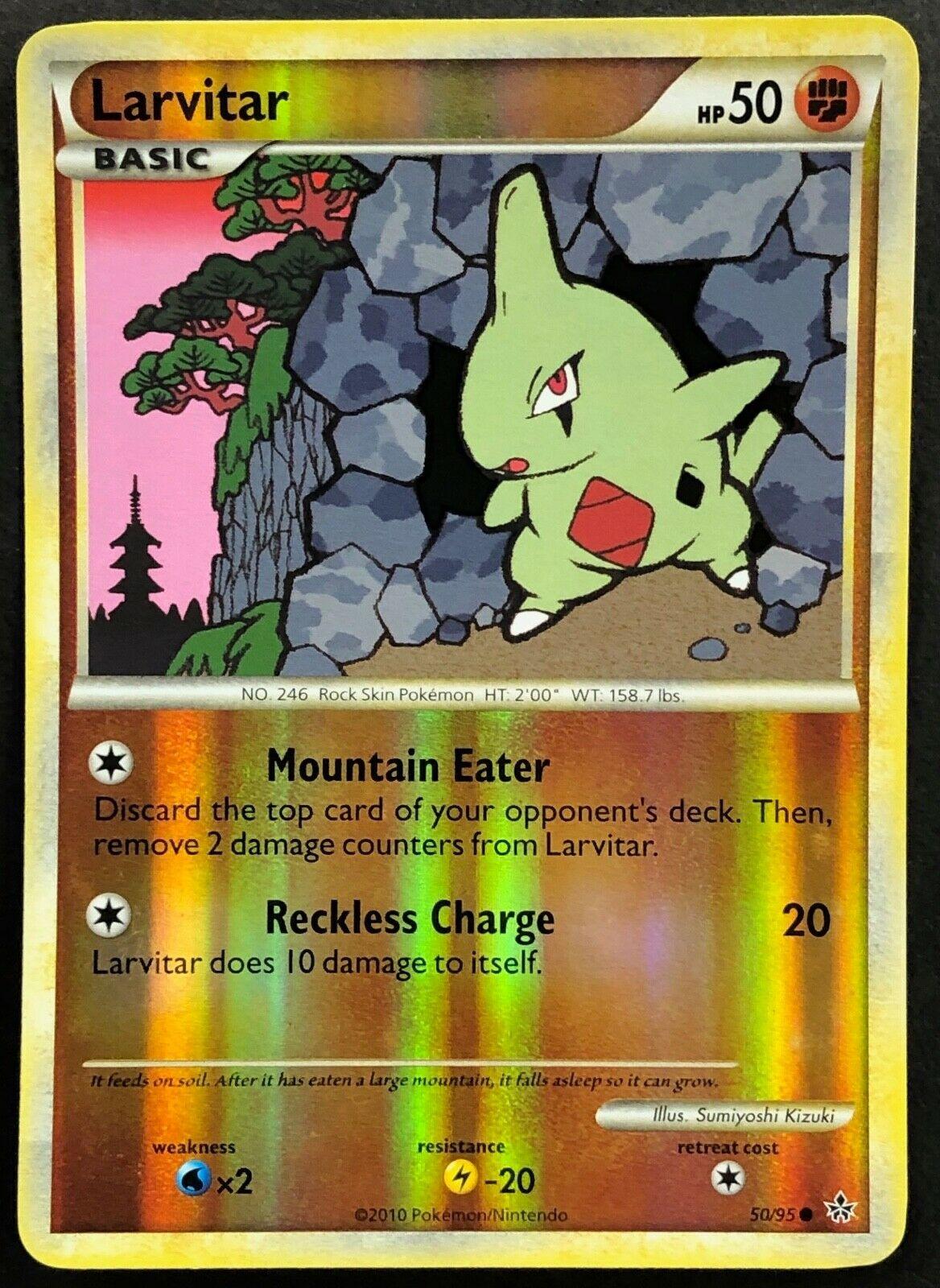Larvitar [Reverse Holo] #50